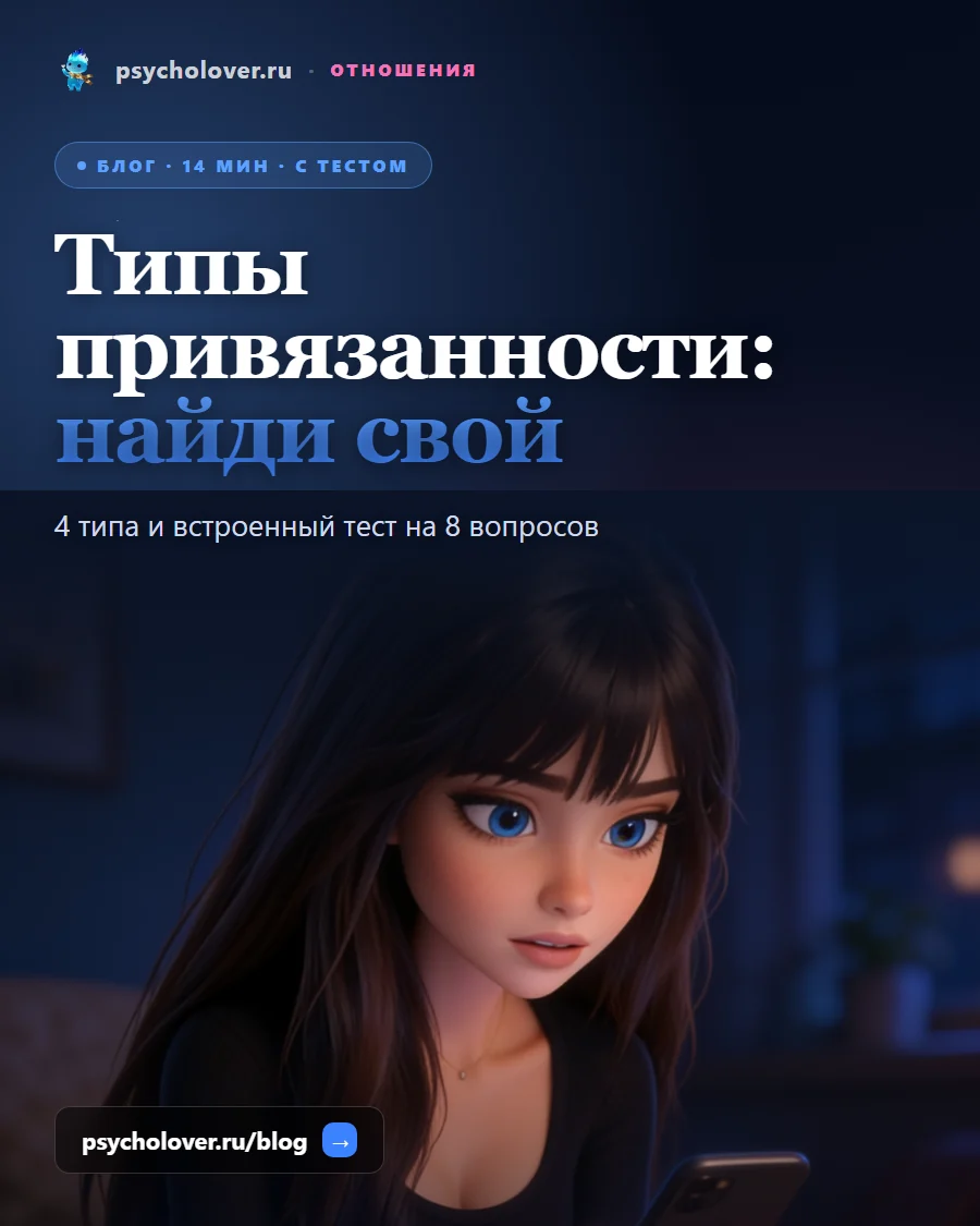 Типы привязанности — обложка статьи