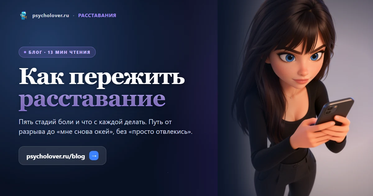 Как пережить расставание с любимым — обложка статьи